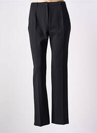 Pantalon drept țesătură crep talie înaltă negru GUY DUBOUIS femme