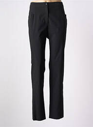 Pantalon slim talie elastică talie înaltă negru TELMAIL femme