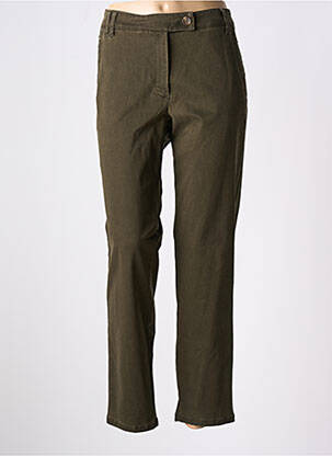 Pantalon chino verde ZERRES femeie