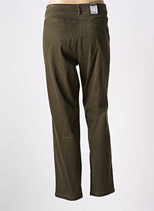 Pantalon chino țesătură poplin mărime normală verde ZERRES femeie