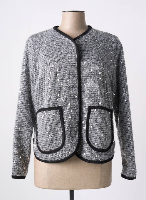 Vestă cu mâneci lungi argintiu DIXIE femeie