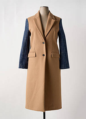 Palton lung bej PLEASE femeie