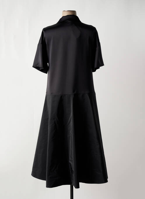 Rochie lungă mâneci scurte mâneci scurte negru IMPERIAL femme