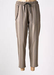Pantalon 7/8 talie elastică mărime normală bej IMPERIAL femeie