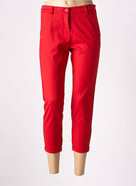 Pantalon 7/8 țesătură poplin mărime normală roșu IMPERIAL femme