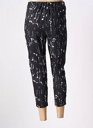 Pantalon 7/8 țesătură poplin mărime normală negru PLEASE femeie