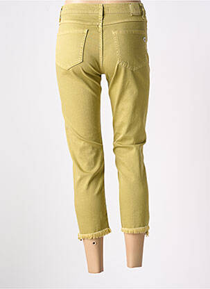 Pantalon 7/8 închidere cu fermoar sub clapetă cu nasturi mărime normală verde PLEASE femeie