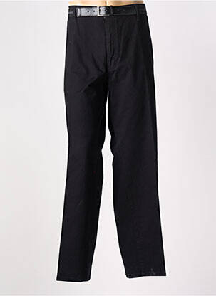 Pantalon drept talie cu cleme mărime normală negru PIONIER bărbat