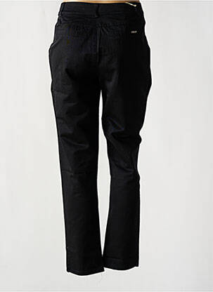 Pantalon drept țesătură poplin talie înaltă negru TOXIK3 femeie