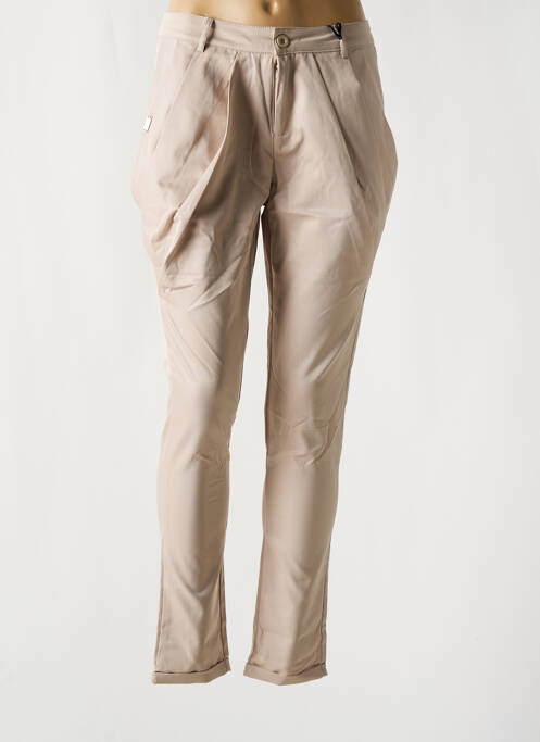 Pantalon slim bej TOXIK3 femeie