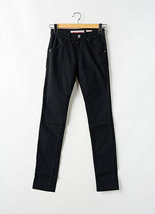 Pantalon slim țesătură poplin mărime normală negru MISS SIXTY femeie