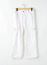 Pantalon evazat talie joasă talie joasă alb RWD femme