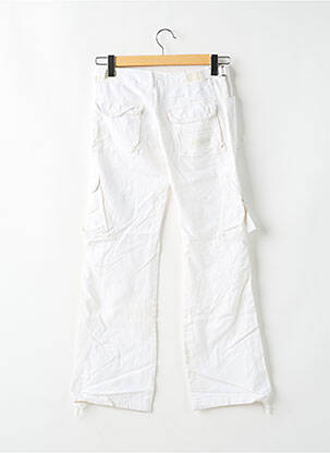 Pantalon evazat talie joasă talie joasă alb RWD femeie