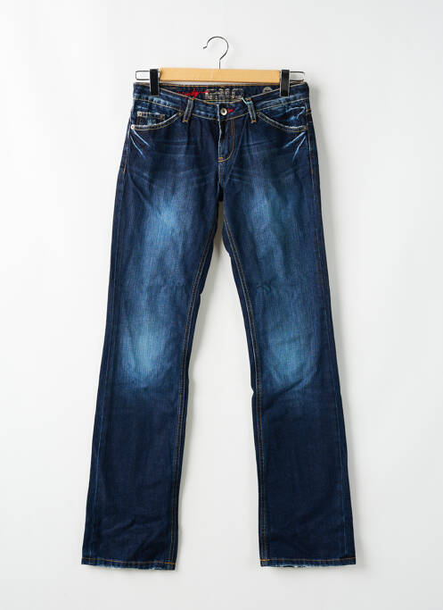 Blugi bootcut buzunare talie joasă albastru RWD femme