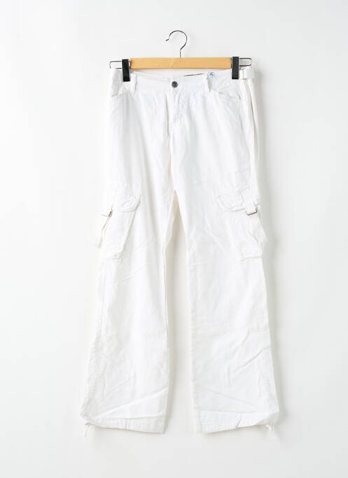 Pantalon evazat alb RWD femeie