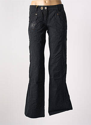 Pantalon evazat talie joasă talie joasă negru DDP femeie