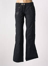 Pantalon evazat talie joasă talie joasă negru DDP femeie