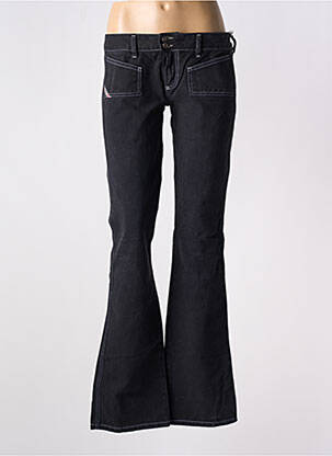 Blugi cu croială evazată negru DIESEL fată