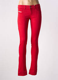 Blugi skinny elasticitate talie joasă roșu DIESEL femme
