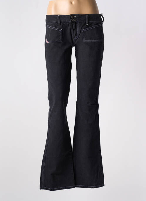Blugi cu croială evazată negru DIESEL fată