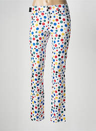Pantalon slim țesătură poplin mărime normală alb CHEAP MONDAY femeie