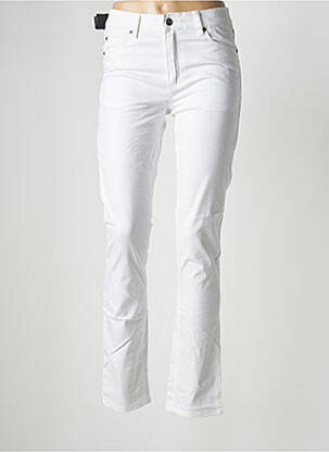 Pantalon slim țesătură poplin mărime normală alb CHEAP MONDAY femeie