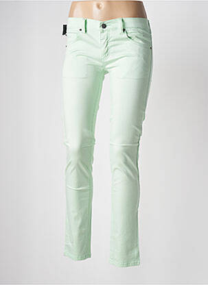 Pantalon slim talie joasă talie joasă verde CHEAP MONDAY femeie