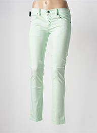 Pantalon slim talie joasă talie joasă verde CHEAP MONDAY femeie