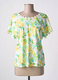 Tricou croială dreaptă mâneci scurte verde AGATHE & LOUISE femeie