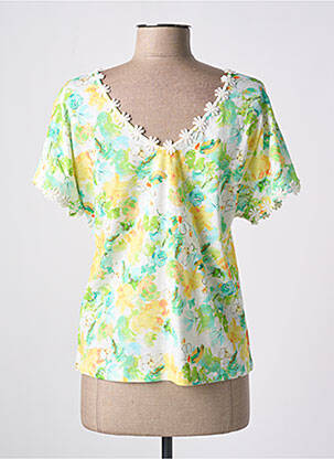 Tricou croială dreaptă mâneci scurte verde AGATHE & LOUISE femeie