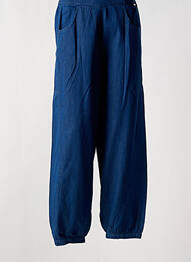 Pantalon cargo talie elastică mărime normală albastru AGATHE & LOUISE femme