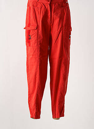 Pantalon cargo roșu AGATHE & LOUISE femeie