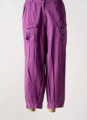 Pantalon cargo buzunare mărime normală violet AGATHE & LOUISE femeie
