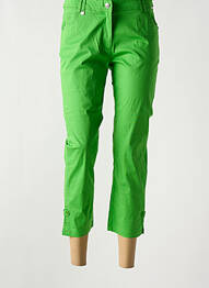 Pantalon trei sferturi croială dreaptă mărime normală verde AGATHE & LOUISE femeie