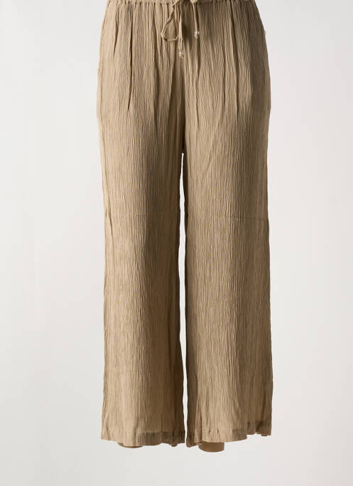 Pantalon larg bej AGATHE & LOUISE femeie