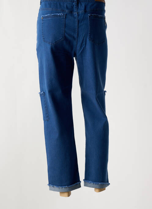 Blugi cu croială dreaptă albastru AGATHE & LOUISE femeie