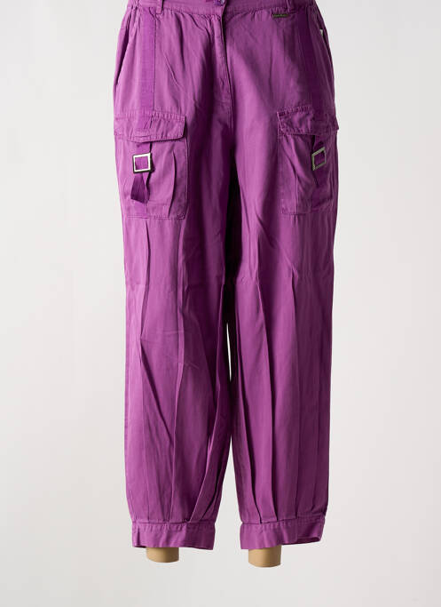 Pantalon cargo violet AGATHE & LOUISE femeie