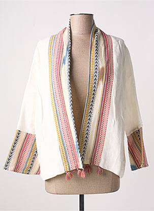 Jachete kimono bej AGATHE & LOUISE femeie