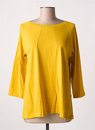 Tricou mâneci 3/4 mâneci 3/4 galben L'ATELIER D'ANNA femeie