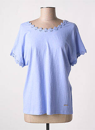 Tricou elasticitate mâneci scurte violet AGATHE & LOUISE femeie