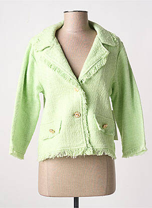 Sacou buzunare false verde AGATHE & LOUISE femeie