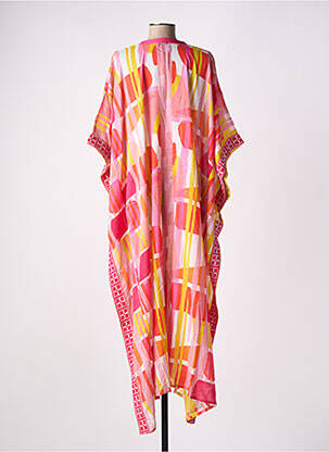 Jachete kimono imprimeu fantezie roz L'ATELIER D'ANNA femeie