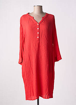 Rochie midi mâneci 3/4 mâneci 3/4 roșu AGATHE & LOUISE femeie