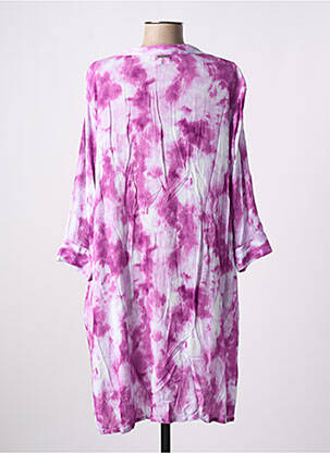Rochie midi croială fluidă mâneci lungi violet AGATHE & LOUISE femeie