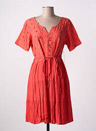 Rochie midi mâneci scurte mâneci scurte portocaliu AGATHE & LOUISE femme