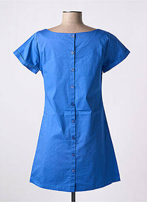Rochie scurtă croială evazată mâneci scurte albastru AGATHE & LOUISE femeie