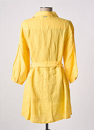 Rochie midi mâneci lungi mâneci lungi galben AGATHE & LOUISE femeie