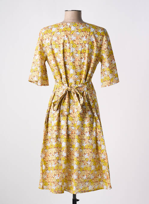 Rochie midi galben AGATHE & LOUISE femeie