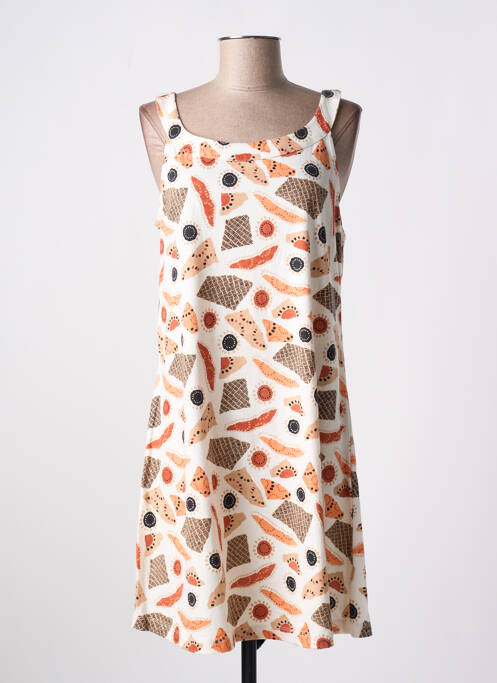 Rochie midi croială evazată bretele subțiri bej AGATHE & LOUISE femme