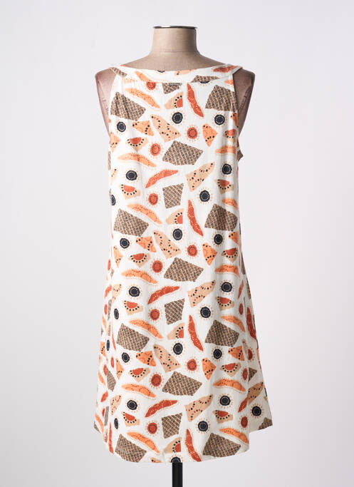 Rochie midi croială evazată bretele subțiri bej AGATHE & LOUISE femme